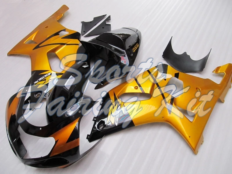 Обтекатель для GSXR 600 750 1000 2000 2003 K1 2 желтый черный GSXR600 GSXR750 GSXR1000 тела Наборы 03