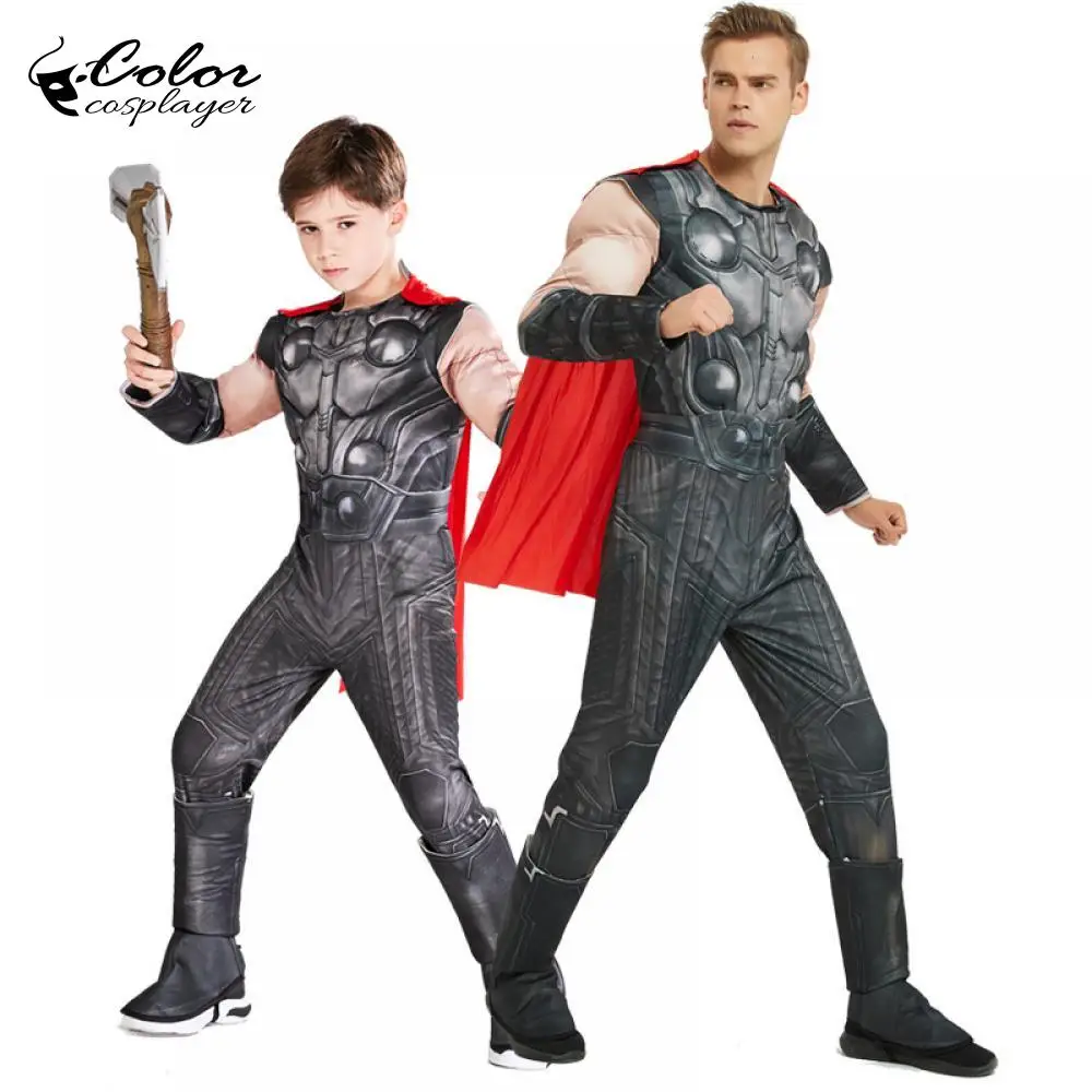 Цветной косплейер из фильма Тора модная одежда для мужчин реквизит ролевых