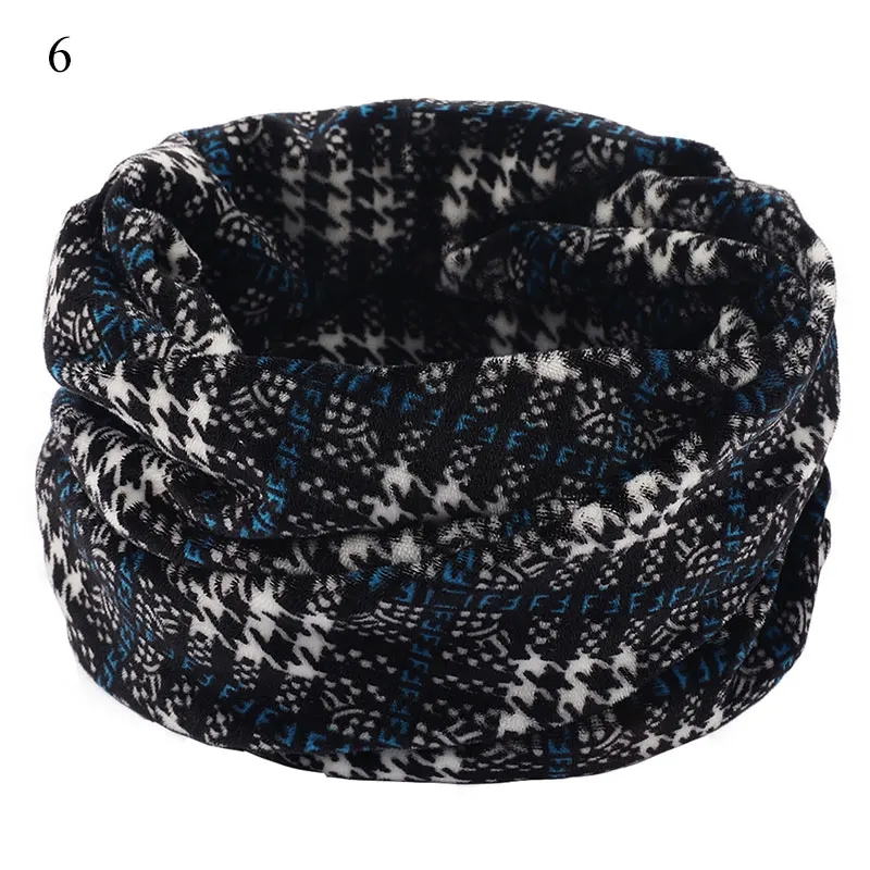 1 шт. зимний теплый вязаный шарф с ворсом вокруг шеи для мужчин и женщин шаль-снуд