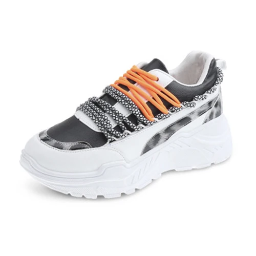 

Women Snake Pattern Vulcanized 2020 Woman Mesh Lace Up Shoes Female Comfortbale Flat Platform Lady Fashion Footwear Plus Size 42
