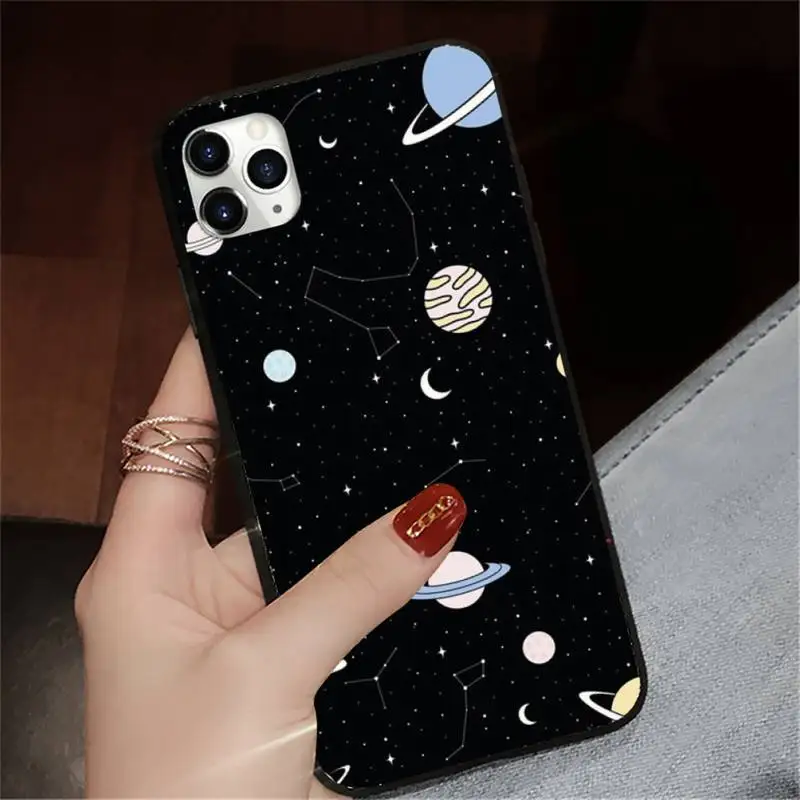 

Magic Starry Sky astronaut space Phone Case for iPhone 11 12 pro XS MAX 8 7 6 6S Plus X 5S SE 2020 XR