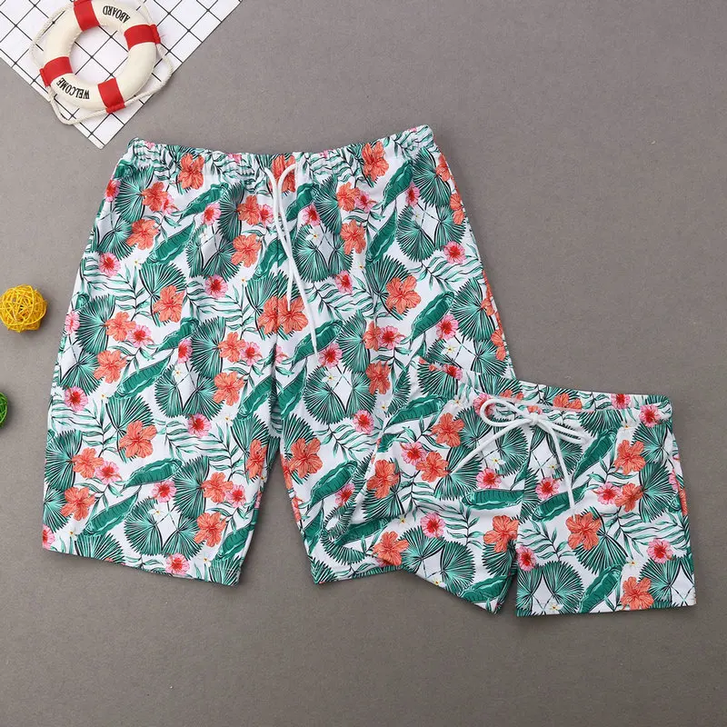 Купальники для папы дочки матери сына летняя семейная Одинаковая одежда наряды