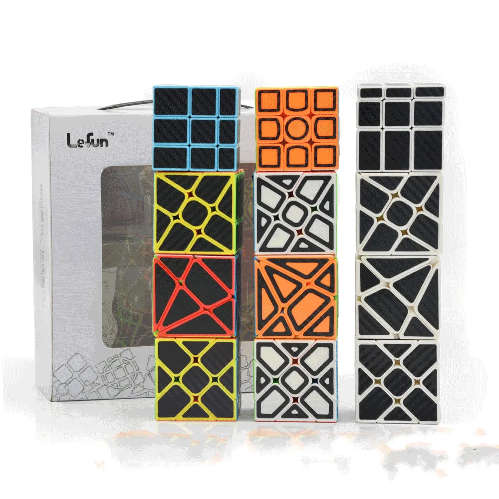 4 шт. Lefun Куб Стиль ветряная мельница ось Фишер куб зеркало Волшебная скорость