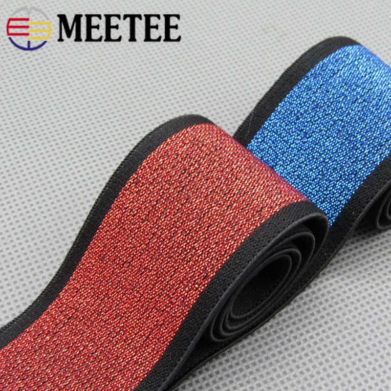 

2Meters 4cm Sewing Elastic Band Jacquard Decorative Stretch Webbings Waist Elastic Rubber Band Tapes DIY Bag Accessories EB101