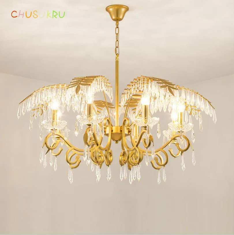 Хрустальная люстра для гостиной роскошные светильники помещений хрустальные