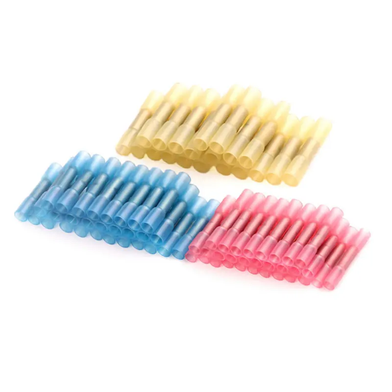 100pcs/bag Waterproof Heat Shrink Butt Connectors Electrical Wire Splice Cable Crimp Terminals AWG 24-10 Kit | Обустройство дома