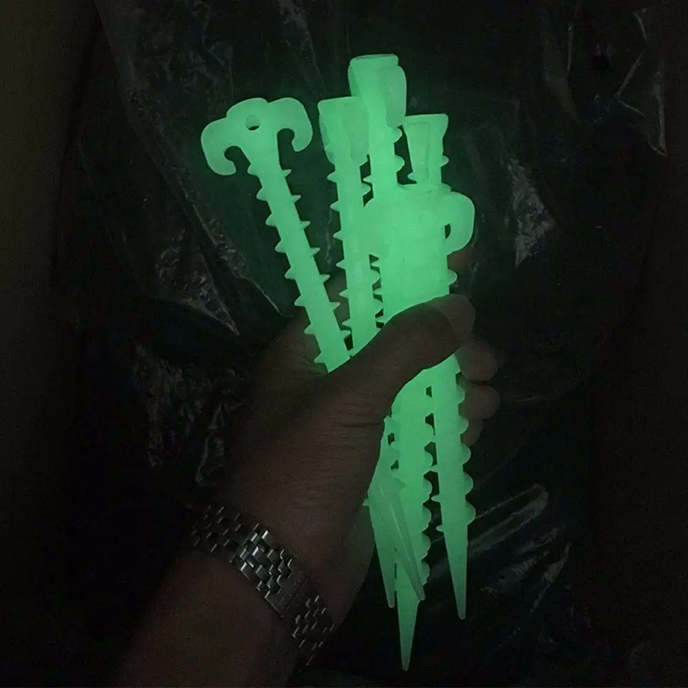 Уличные светящиеся гвозди для палатки навес заземляющие винтовые колышки