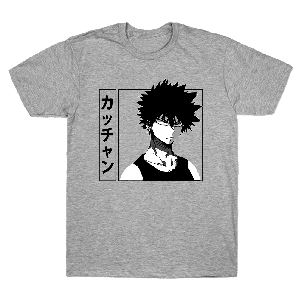 

Harajuku My Hero Academia Unisex T-shirt Japanese Anime Bakugou Katsuki Printed Men's T-shirt