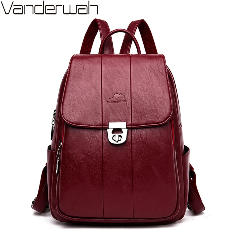 Модный роскошный женский рюкзак с текстурным замком школьные ранцы из мягкой