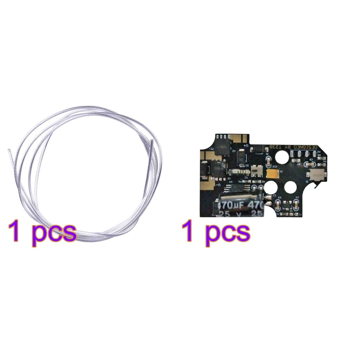 with 1m Wire kit 0,75 серебряной проволоки с медным покрытием+ T238 электронный пожарный Управление Переключатель FET открывания дверцы для XWE M4/JM9/FB 1,0-3,0/Хубилая M4/Jingji SLR - Цвет: with 1m Wire kit
