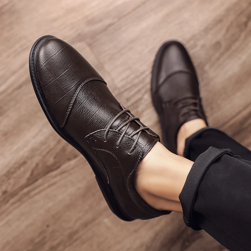 

shoe for flat mens cuero zapatos para informales hot fashion masculino leisure man shoes leather sneakers breathable sale 2020