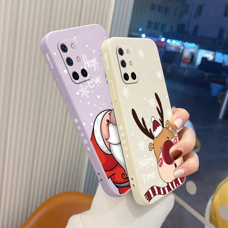 

Cute Grandpa Liquid Silicone Case For Oneplus 8t 9 9pro 9r pro Square Camera Protective Shockproof Soft Phone Back Cover Funda