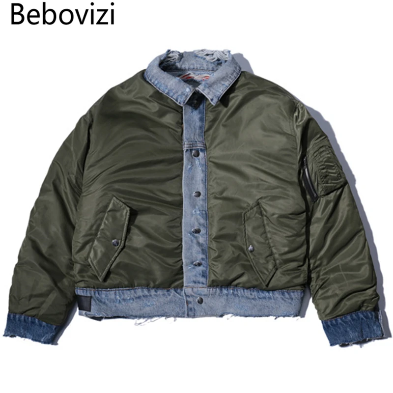 Bebovizi 2021 бренд Hiphop Женская Осенняя Новая мужская Двусторонняя одежда с карманами