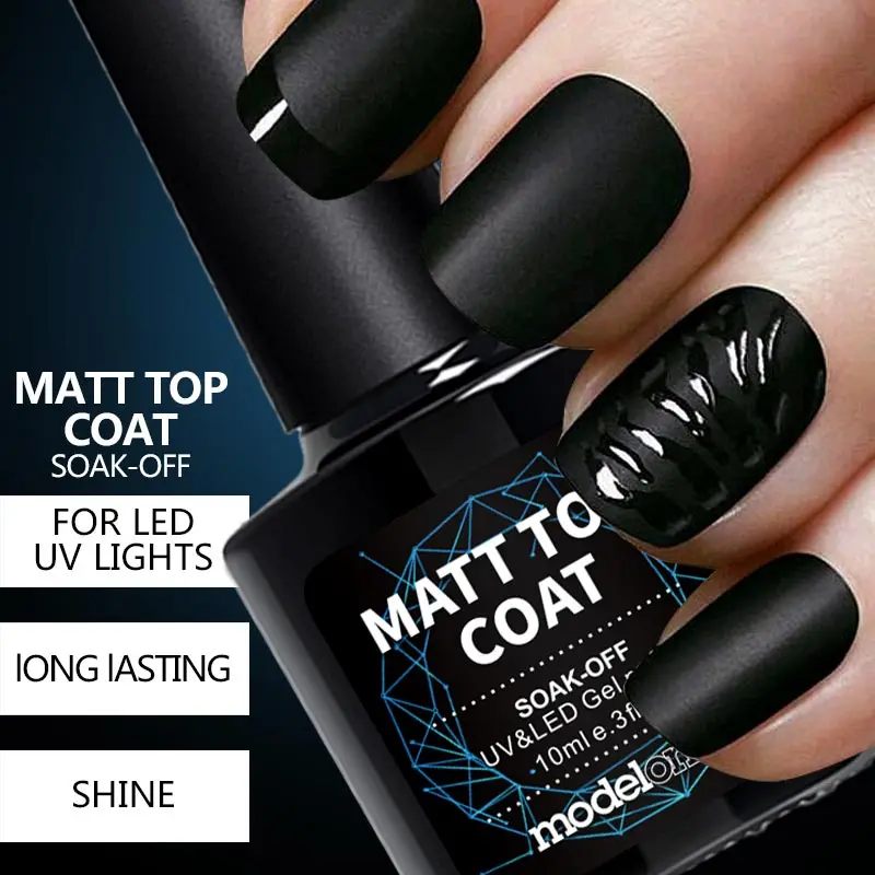 Матовый верхнее покрытие Modelones 10 мл Цветной Гель лак для ногтей Lucky