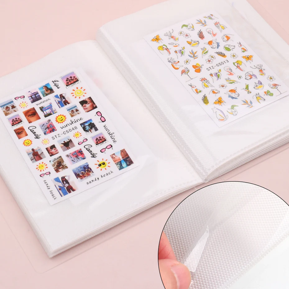 40 слотов пустые наклейки для хранения Книга собирание аккуратных карт слайдеры