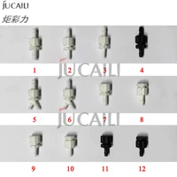 jucaili 10pcslot printer eco solventuv ink hose connector for epson xp600dx5dx7 head ink pipe connector
