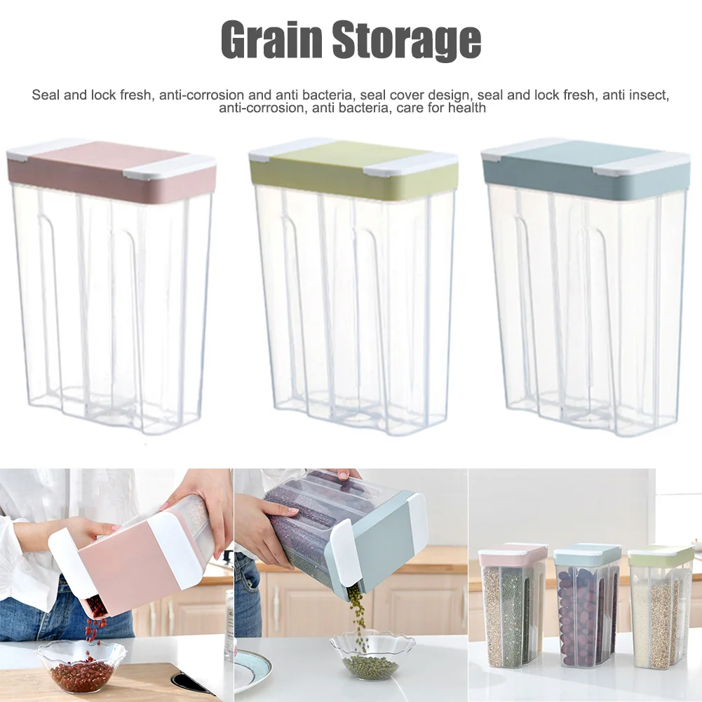 Герметичные контейнеры для хранения пищевых продуктов кухонные мука Suga multigrain