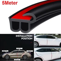 5m sealing strip rubber seals car door trunk edge guard molding trim weatherstrip protectors rubber felt