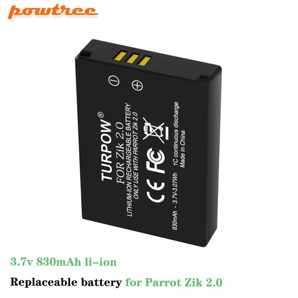 Беспроводная гарнитура Powtree для Parrot Zik 2 0 Zik2.0 3 Zik3.0 7 v 830mAh mcle00254 MH46671
