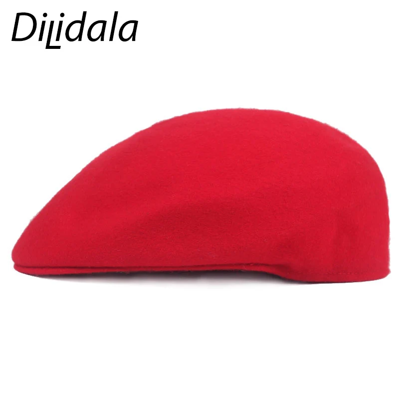 Dilidala зимний шерстяной берет шапка для женщин европейский стиль топ