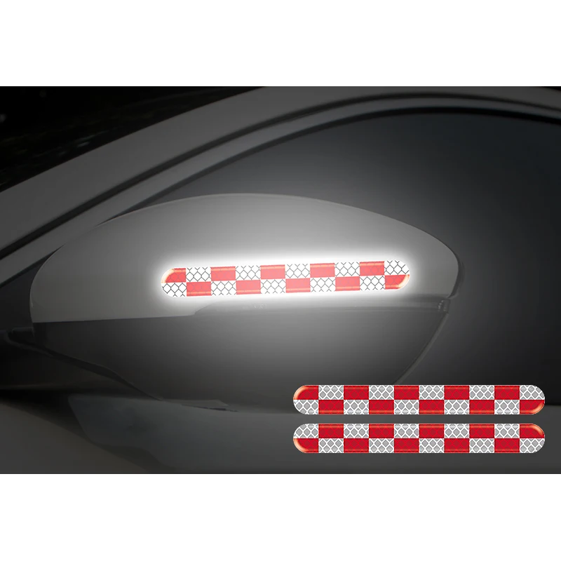 

For car motorcycle Rearview mirror car door Night reflective stickers Luminous warning sticker Anti collision protection sticker