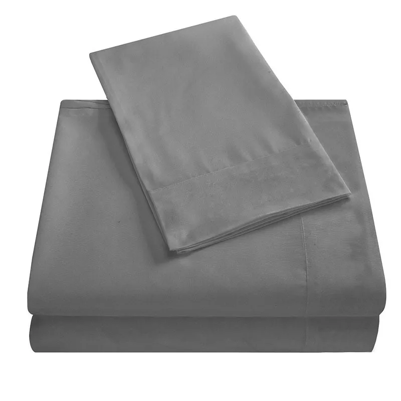 Home Textile Sheet Bed Sheet Clip Foreign Trade Navy Blue White Four-piece Bed Sheet Pillowcase