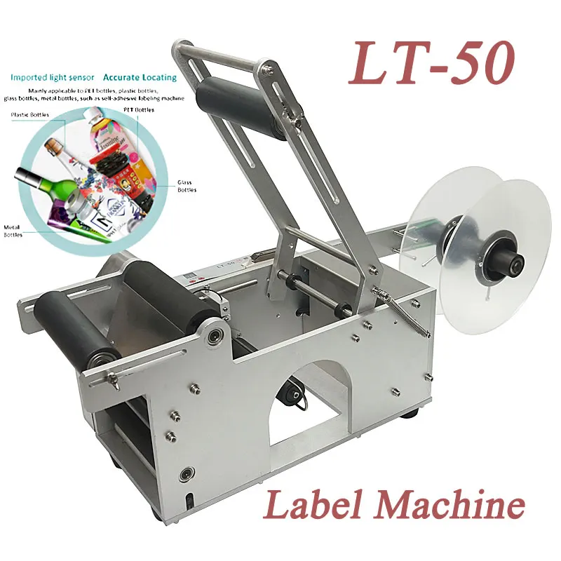 

LT-50 Round Plastic Bottle Label Machine Round Bottle Labeling device Round Bottle Sticker equipment