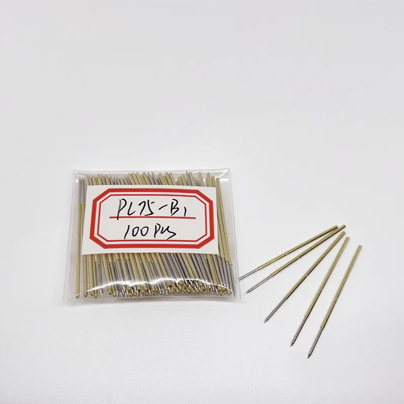 

100 Metal Brass Compression Test Probes PL75-B1 1.02mm Diameter Electronic Spring Pins