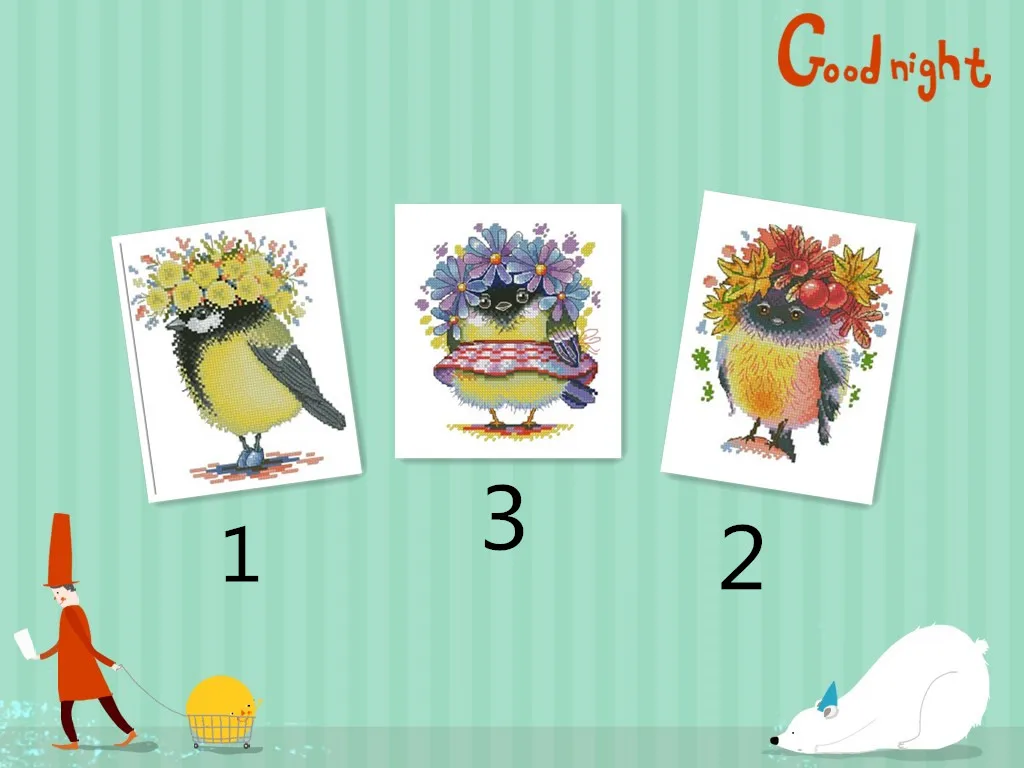 

yellow birds cross stitch package flower aida 18ct 14ct 11ct black cloth people kit embroidery