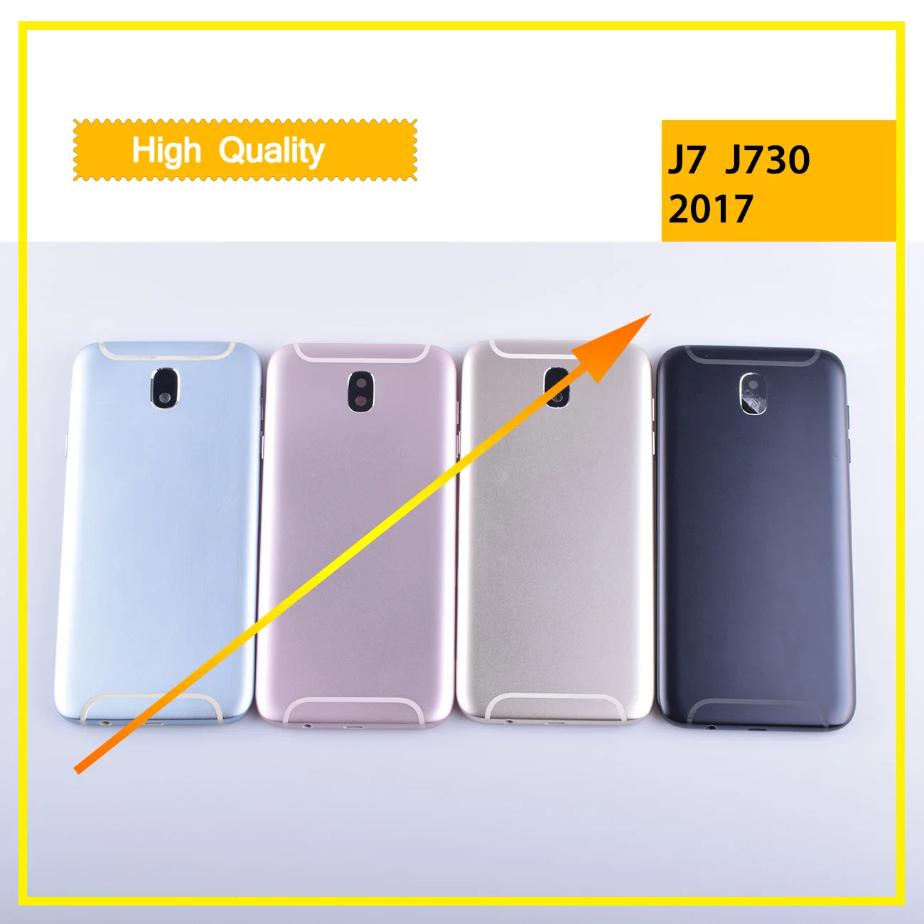 10 шт./лот Крышка батарейного отсека Корпус для Samsung Galaxy J7 2017 Pro J730 J730F задняя крышка
