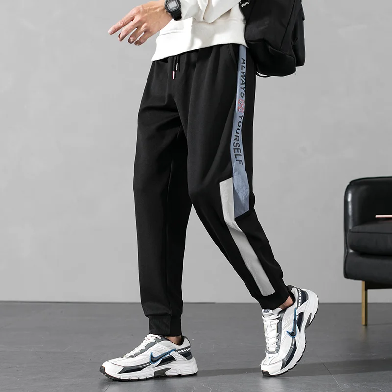 

Streetwear Slacks Men Sweatpants Stripe 2020 Joggers Causal Sportswear Zippper Pants Casual Men's Hip Hop Sweatpants Trousers