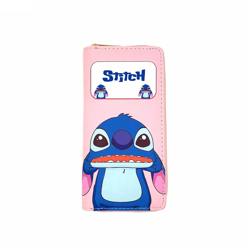 Disney Wallet Lilo &amp Stitch Angel Cartoon Ladies Pu Leather Cute Girl Zipper Purse Gifts For Children And Adults | Игрушки и хобби