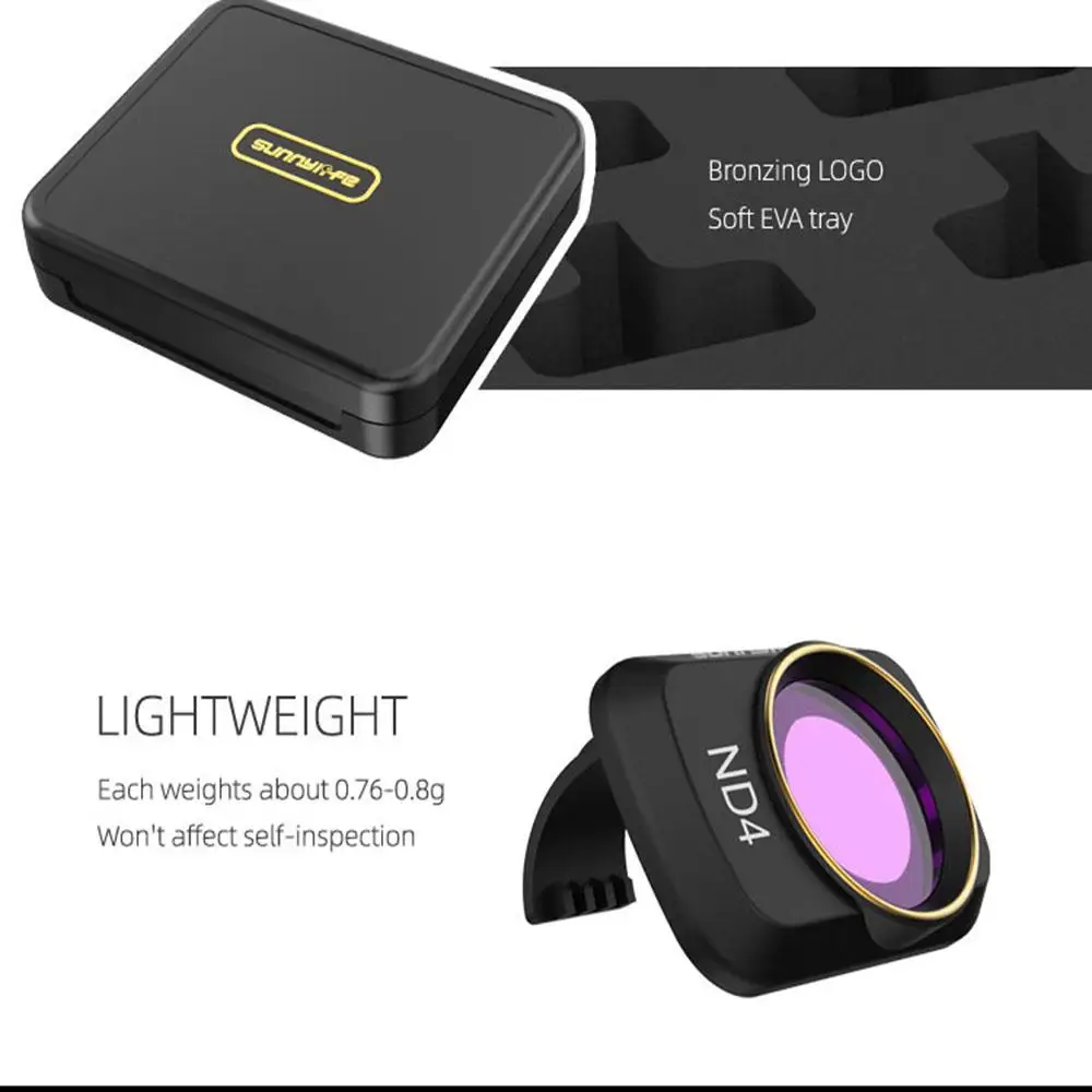 RC объектив для беспилотника набор фильтров ND CPL NDPL УФ-фильтр с мультипокрытием