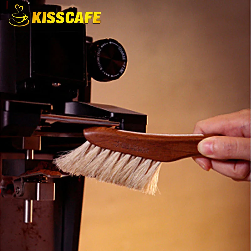 

Coffee Brush MHW-BOMOBER Walnut Handle Coffee Grinder Machine Cleaning Brush Horse Hair Wood Brush Cleaning Tools For Barista