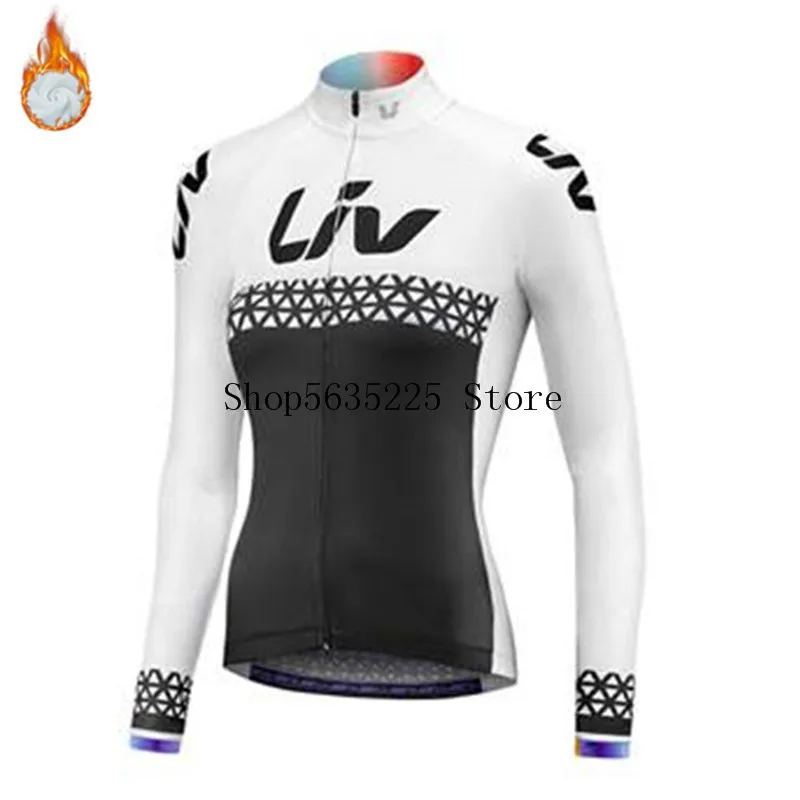 Лив Женские велосипедные куртки для зимы, теплые джерси с термофлисом, одежда для горного велосипеда, Ропа Циклисмо Рейсинг Футболка Свитшот