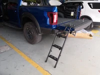 truck tailgate step ladder for ford f150 raptor 2015 2019 foldable pickup bed cargo accessories parts