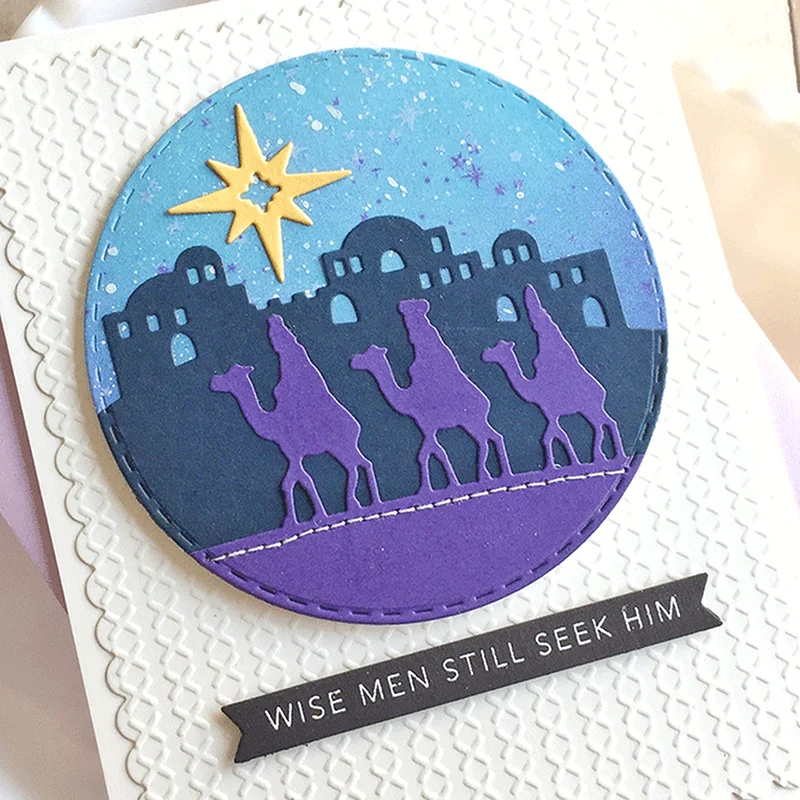 Металлические штампы вырезанные рождественские Скрапбукинг звезды бумажный Нож