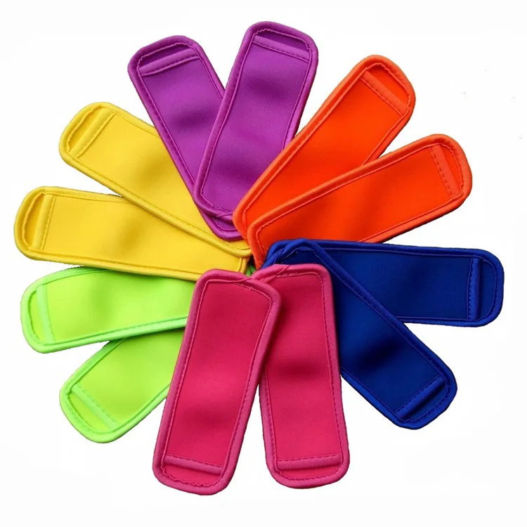 

500pcs Fast Ship 12 Colors Popsicle Holder Holders Ice Pop Cream Tool Neoprene Sleeve Sleeves Insulation Children Freezer Kids S