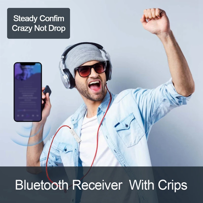 

Bluetooth Receiver BT5.0 Wireless Adapter AUX 3.5mm Car o Receiver Handsfree Call Car Transmitter Auto Adapter