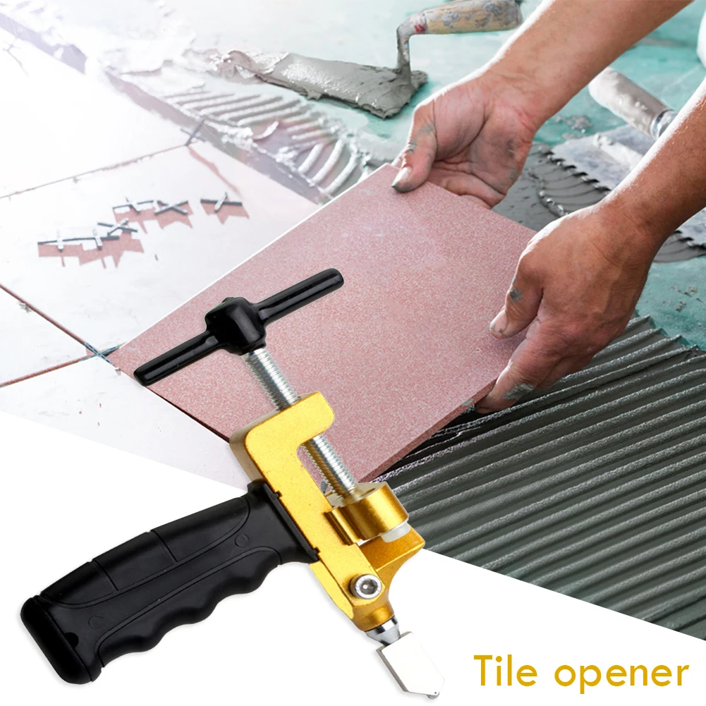 

2 in 1 Ceramic Tile Opener Divider Diamond Cutting Handheld Manual Glass Cutter Tile Boundary Opener Labor‑Saving Cutter