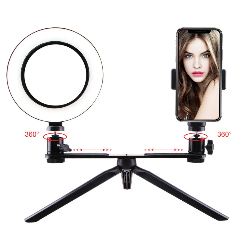 Светодиодный кольцевой светильник для селфи камера смартфон фотографии usb