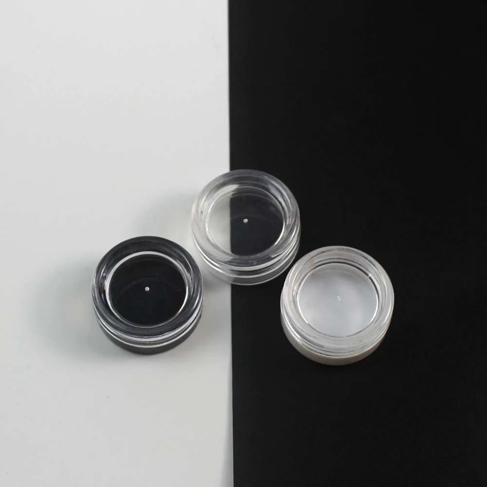 100 шт./лот 3 мл прозрачная пластиковая банка для крема г контейнер Крема