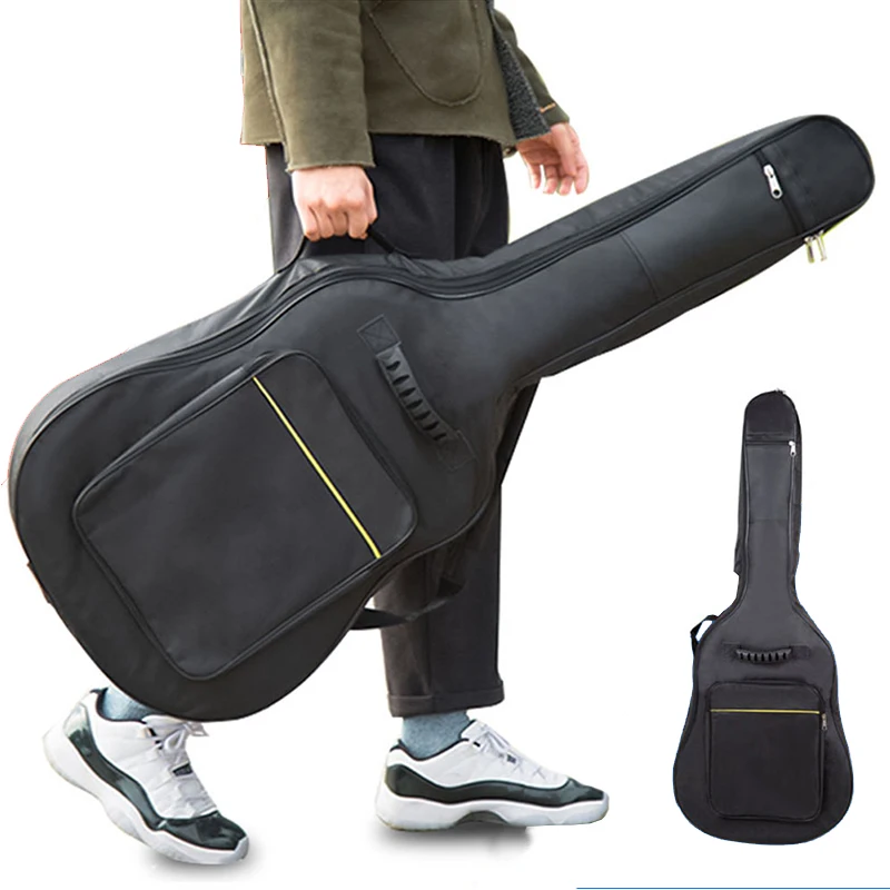 

600D Oxford Guitar Bag 41 Inch Carry Case Backpack Acoustic Folk Guitar Gig Bag Cover with Double Shoulder Straps XA68Y