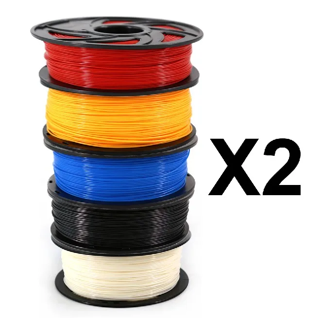 Mixed Color PLA 10 шт смешанные цвета 1,75 мм PLA 3d принтер нити для 3D ручки резиновые ленты расходные материалы материал DIY нити - Цвет: Mixed Color PLA