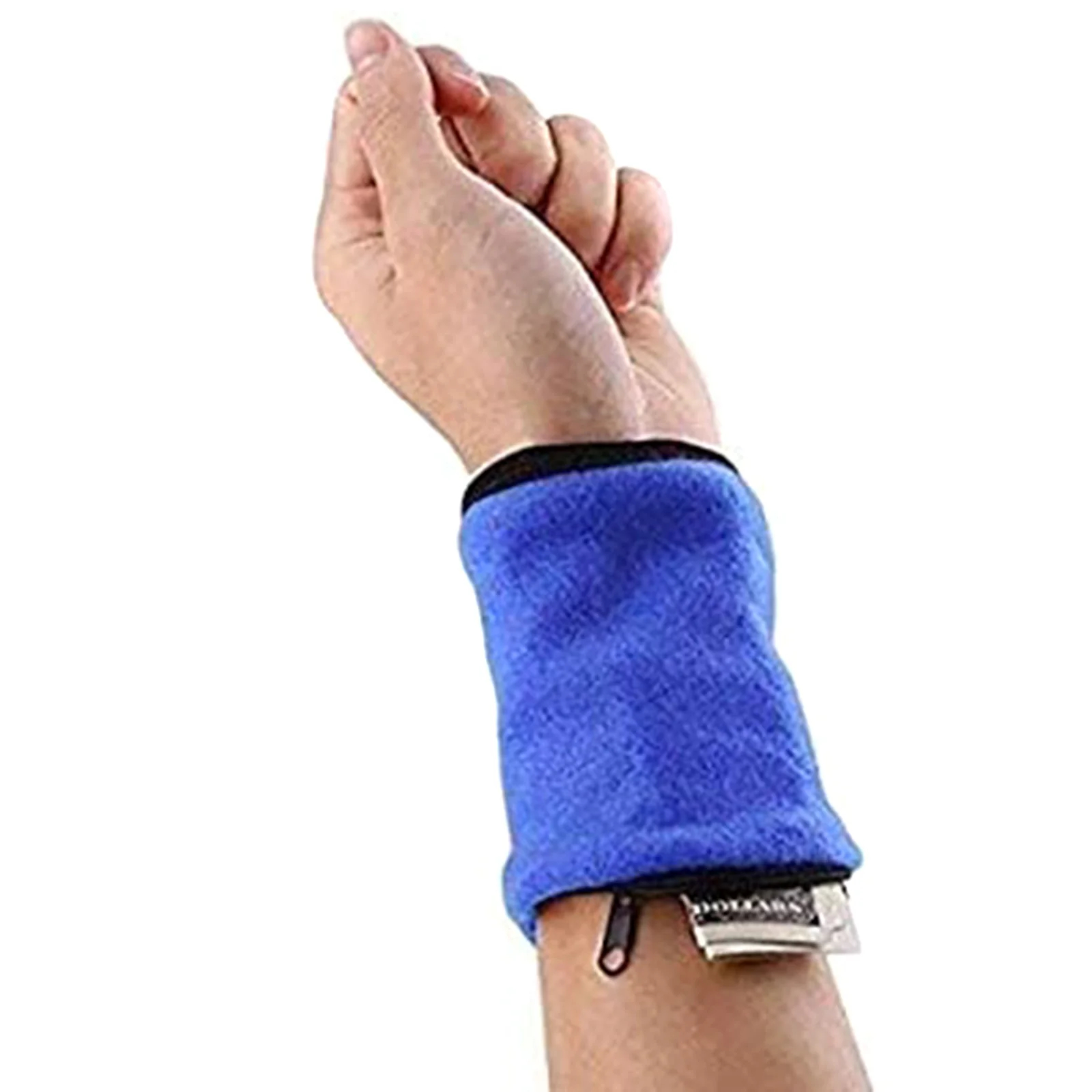 

Wrist Pouch Zipper Wrist Pouch Wristband Sweatband Wrist Wallet for Keys Money Cards Running Fitness Cycling Walking AC889