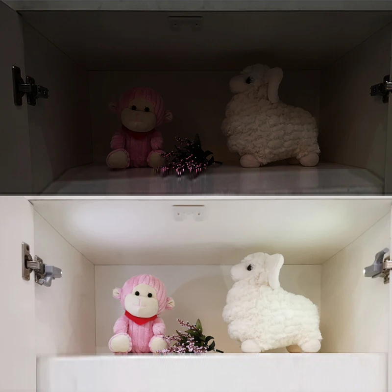 5 шт. светодиодные навесные светильники на дверцу шкафа с сенсорным выключателем