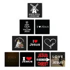 Творческая буква TAFREE Я люблю Иисуса, Рисунок 12 мм25 мм, квадратная форма, сделай сам, искусственная фурнитура, настройки камеры ys01