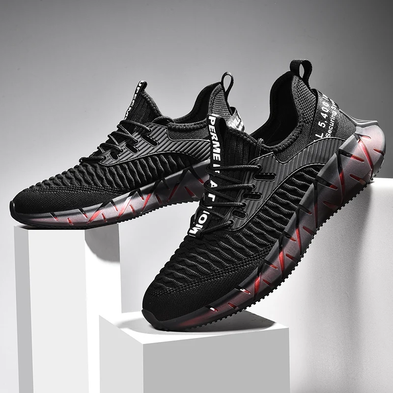 SALUDAS Sneakers Men Casual Running Shoes Mesh Breathable Sports Shoes Non-Slip Outdoor Comfort Walking Shoes Zapatos De Hombre