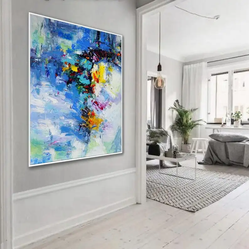 

Palette Knife Modern Contemporary Abstract Painting Artwork Large Wall Art Living Room Decor Handmade Acrylic Canvas Painting