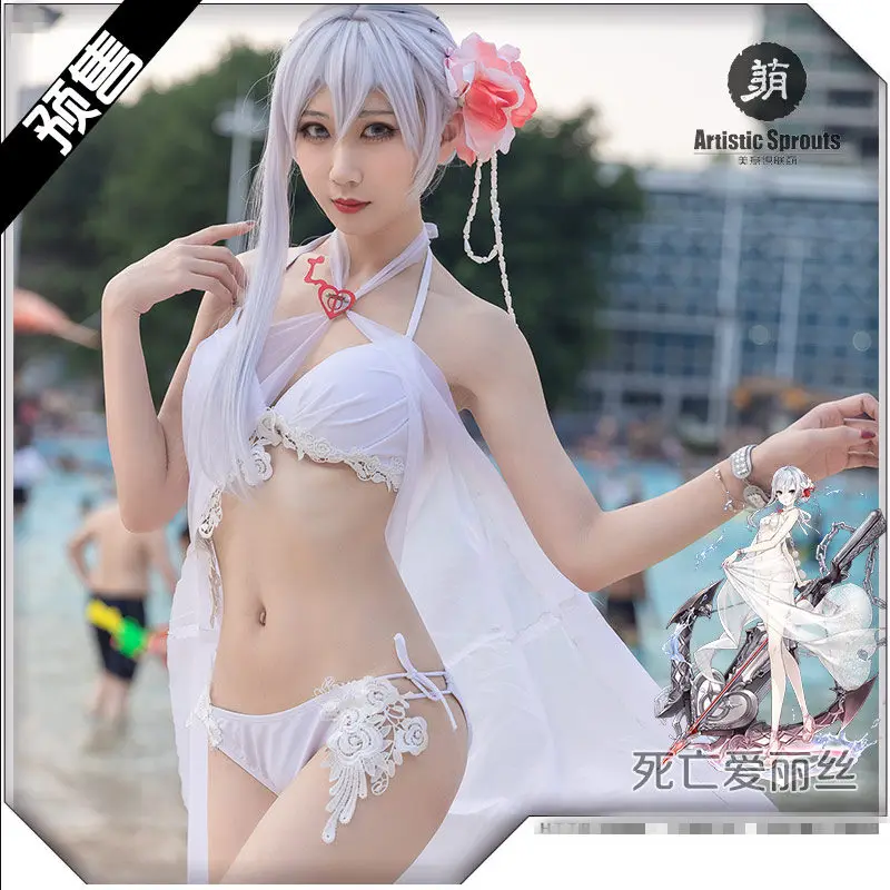 SINoALICE Белоснежка бикини летняя униформа Косплэй костюм Бесплатная доставка| |
